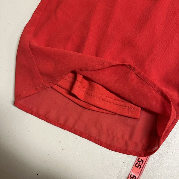 Kimcine Red Lace Jumpsuit Size S Wedding Guest Crisscross Back Formal Party Prom - Picture 9 of 16